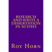 Research and Write a Dissertation in 30 Days