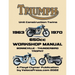 TRIUMPH 650cc UNIT CONSTRUCTION TWINS 1963-1970 WORKSHOP MANUAL