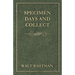Specimen Days and Collect