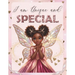 I Am Unique and Special: Positive Affirmations for Brown Girls/Coloring Book African American Children/Self-Esteem and Confidence
