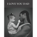 I Love You Dad: Coloring book with love verses
