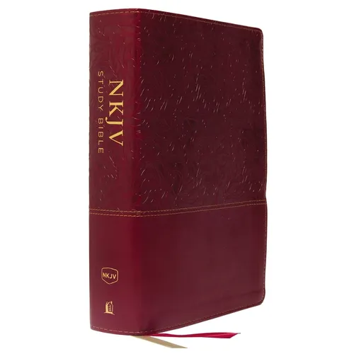 NKJV Study Bible, Imitation Leather, Red, Full-Color, Red Letter Edition, Indexed, Comfort Print: The Complete Resource for Studying God's Word