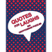 Quotes For Laughs: Humorous Inspirations Cryptogram Puzzle Activity Book Games Large Print Size Cryptography Red Theme Design Soft Cover