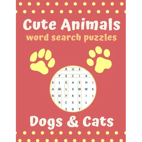 Cute Animal Word Search Puzzles dogs & cats: Cute animal puzzle