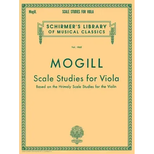 Scale Studies for Viola: Schirmer Library of Classics Volume 1860 Viola Method