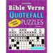 Bible Verse Quotefall Puzzles Vol.1: 60 New large print Bible verse drop quote or Fallen Phrase puzzles