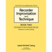 Recorder Improvisation and Technique Book Two: Intermediate for Alto and Soprano Recorder
