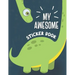 My Awesome Sticker Book: Blank Sticker Book for Collecting Stickers - Permanent Sticker Collecting Album for Kids - Premium Dinosaur Cover