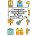 Campsite Composition Notebook & Gas Mileage Log: Camping Notepad & RV Travel Mileage Log Book - Camper & Caravan Travel Journey - Road Trip Writing &