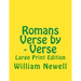 Romans Verse by - Verse: Large Print Edition