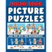 Jumbo Book of Picture Puzzles: Picture Puzzle Spot the Differences Book for Kids & Adults, 50 Beautiful Cartoon Puzzles of Artworks with Solution - F