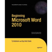 Beginning Microsoft Word 2010