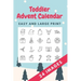 Toddler Advent Calendar: Countdown to Christmas Advent Calendar For Kids - Gift for Christmas - Activities for Children Preschoolers - Toddler