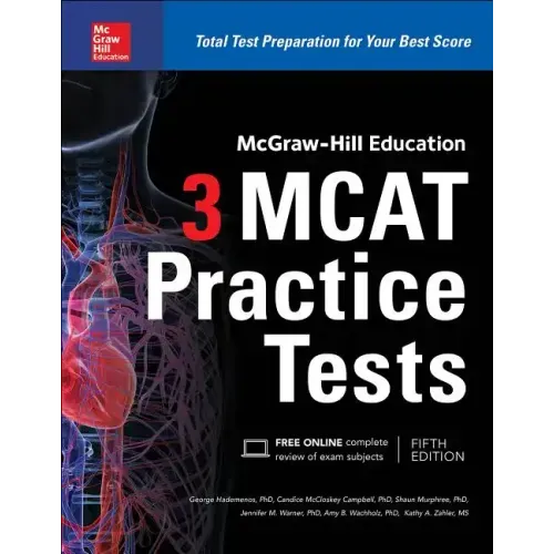 McGraw-Hill Education 3 MCAT Practice Tests, Third Edition