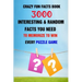 Crazy Fun Facts Book: 3000 Interesting & Random Facts You Need To Memorize To Win Every Puzzle Game