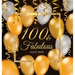 100th Birthday Guest Book: Keepsake Memory Journal for Men and Women Turning 100 - Hardback with Black and Gold Themed Decorations & Supplies, Persona