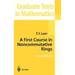 A First Course in Noncommutative Rings