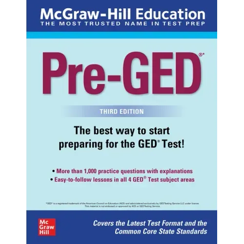 McGraw-Hill Education Pre-Ged, Third Edition