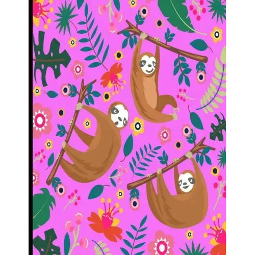 This Is My Super Cute Sloth Puzzle Book: Pink Cover Sloth Puzzle Book With 110 Pages. Tic Tac Toe, Hangman, 4 In A Row & Dots And Boxes Activities Boo