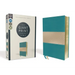 Niv, Giant Print Compact Bible, Leathersoft, Teal, Red Letter Edition, Comfort Print