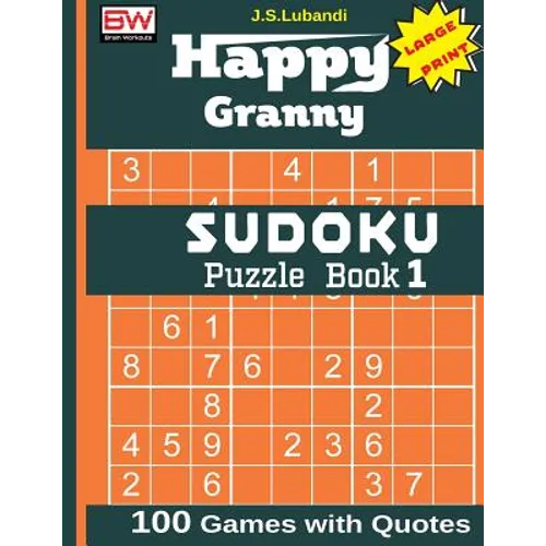 Happy Granny SUDOKU Puzzle Book 1