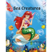 Sea Creatures: Mermaids And Other Sea Creatures Coloring Book For Kids 4-8-12: This fantastic and creative, kids coloring book, is pa