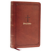 KJV Holy Bible: Large Print Single-Column with 43,000 End-Of-Verse Cross References, Brown Leathersoft, Personal Size, Red Letter, Comfort Print: King