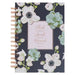 Christian Art Gifts Inspirational Journal, Ask Seek Knock Wide Ruled Notebook, Matthew 7:7 Bible Verse, Blue, 192 Lined Pages W/Scripture, (8.4" X 6.4