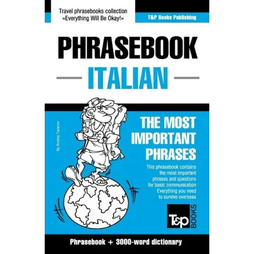 English-Italian phrasebook and 3000-word topical vocabulary