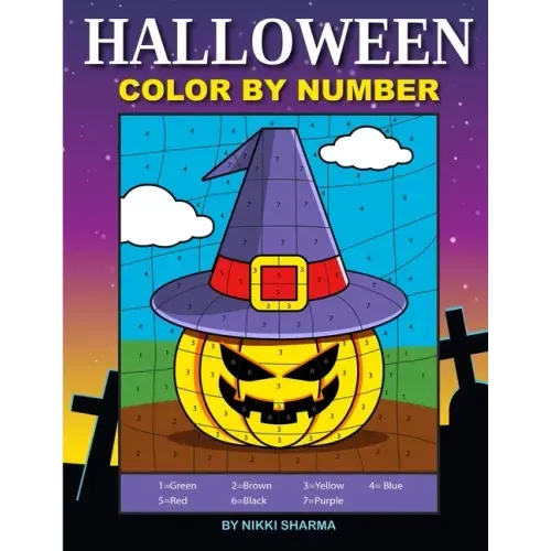 Halloween Color By Number: Coloring Book for Kids Ages 4-8