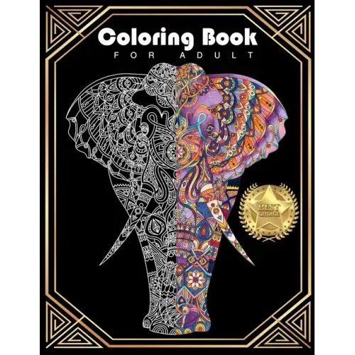 adult coloring book mandala animals: Stress Relieving Designs Animals Mandalas, Flowers,