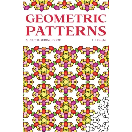 Geometric Patterns Mini Colouring Book: 50 Relaxing Travel Size Abstract Pattern Designs