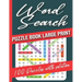 Word Search Puzzle Books Large Print: Word Search Puzzle Books for adults, Wordsearch Activity Book 100 Puzzles with solution, Big Challenge Word Sear