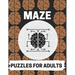 Maze Puzzles For Adults: Maze brain game, Maze puzzles with solutions, Maze puzzles for adults