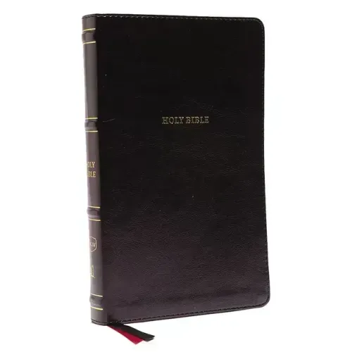 Nkjv, Thinline Bible, Leathersoft, Black, Red Letter Edition, Comfort Print: Holy Bible, New King James Version