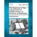The Testimony in the Impeachment of Adelbert Ames, as Governor of Mississippi
