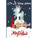 To A Very Sweet Godchild! Merry Christmas (Coloring Card): Holiday Messages, Christmas Animals; Coloring for Young Children