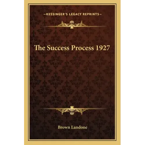 The Success Process 1927