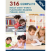 316 Complete Dolch Sight Words Flashcards Reading Phrases Book: Remember vocabulary children need to know and read first words learning kids. Full fla