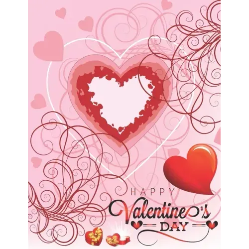 Happy Valentine's Day: Coloring Book For Adult