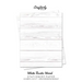 White Rustic Wood Stationery Paper: Cute Letter Writing Paper for Home, Office, Letterhead Design, 25 Sheets