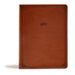 CSB Tony Evans Study Bible, British Tan Leathertouch, Indexed: Study Notes and Commentary, Articles, Videos, Easy-To-Read Font