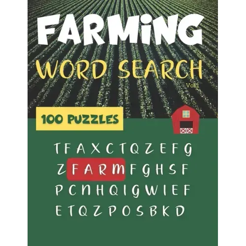 Farming Word Search - 100 Puzzles (vol.1): Brain Games for adults and kids