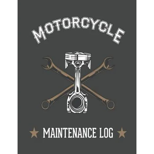 Piston and Wrench Motorcycle Maintenance Log