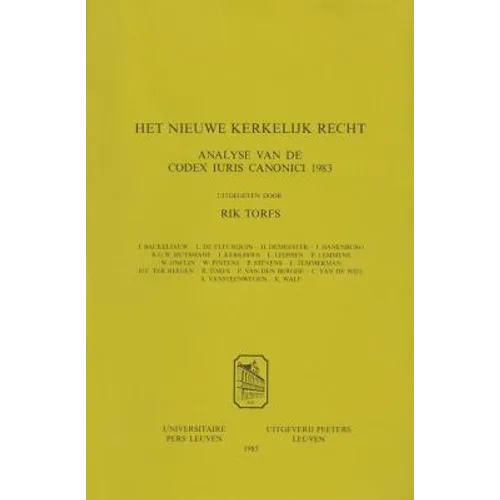 Het Nieuwe Kerkelijk Recht. Analyse Van de Codex Iuris Canonici 1983