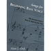 Songs for Beginning Bass Voice: With Annotated Guide to Works for Beginning Bass Voice