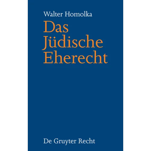 Das Jüdische Eherecht