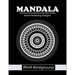 Mandala stress relieving designs Black Background: An adult coloring book