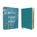 Niv, Quest Study Bible, Personal Size, Leathersoft, Teal, Thumb Indexed, Comfort Print: The Only Q and A Study Bible