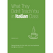 What They Didn't Teach You in Italian Class: Slang Phrases for the Cafe, Club, Bar, Bedroom, Ball Game and More